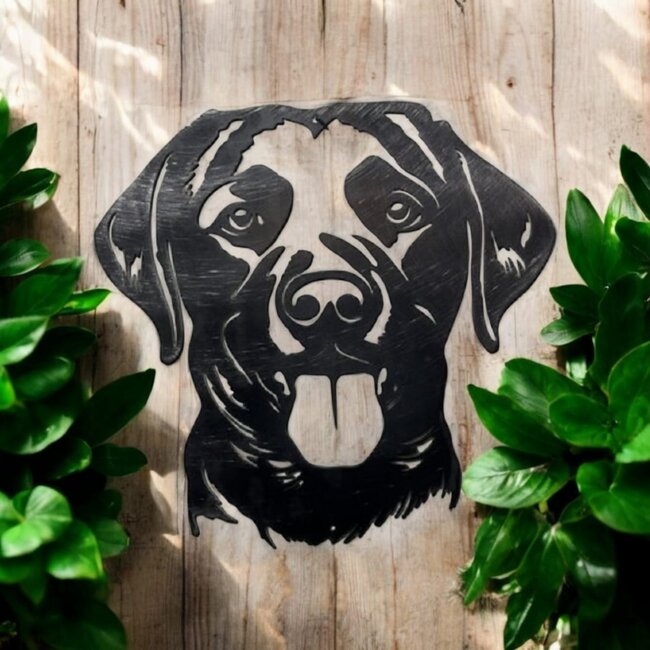 Siermetaal Wanddecoratie metaal hond De labrador retriever