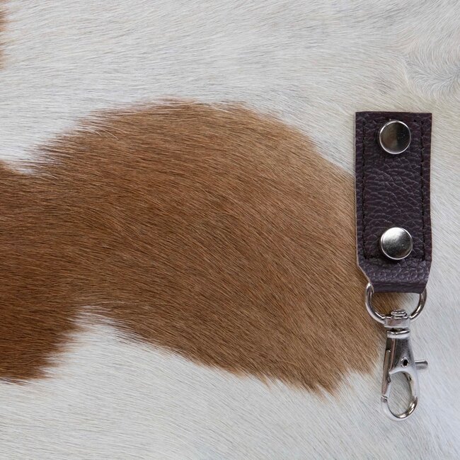 Mars en More Handtas koehuid bruin 46x30x18cm