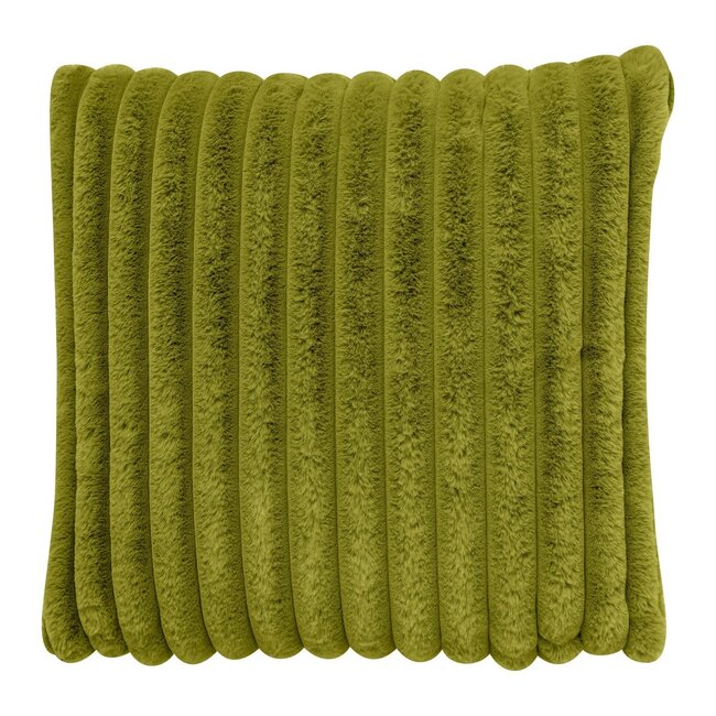 Linen & More Montreal kussen olijf groen 45x45cm