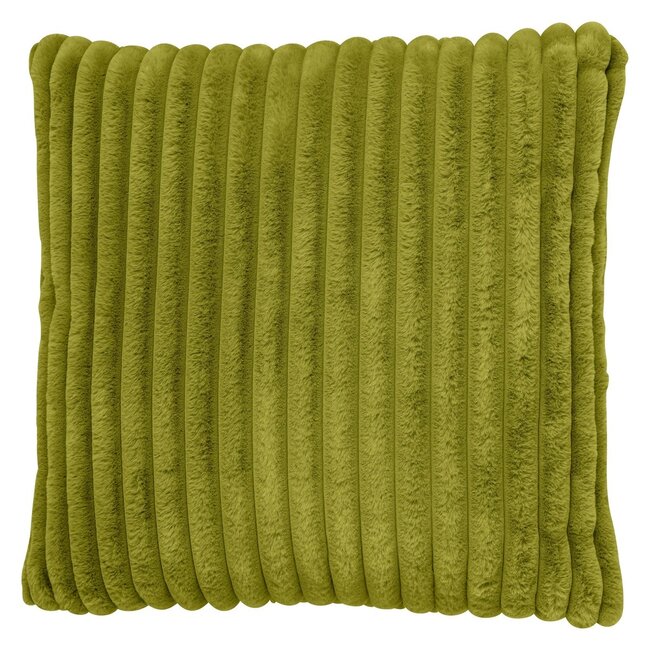 Linen & More Montreal kussen olijf groen 60x60cm