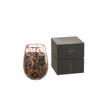 J-Line Geurkaars Mia Zwart/Mix Glas Medium-120H
