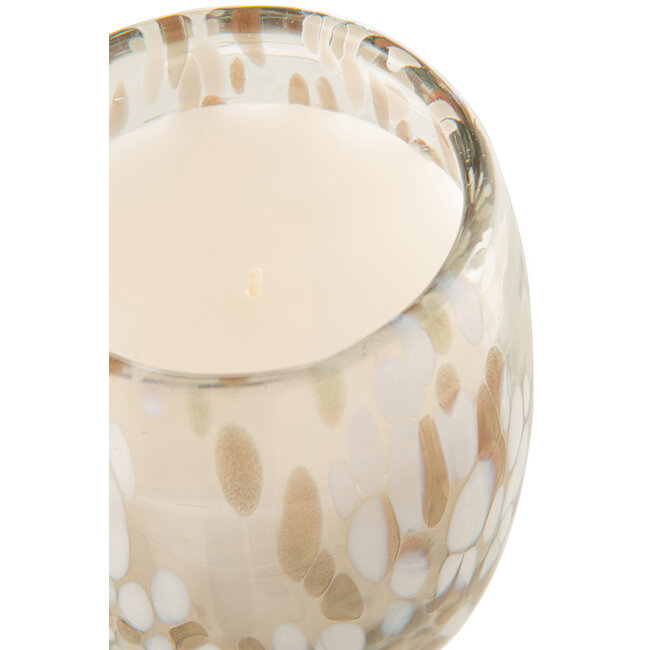J-Line Geurkaars Mia Wit/Mix Glas Small-90H