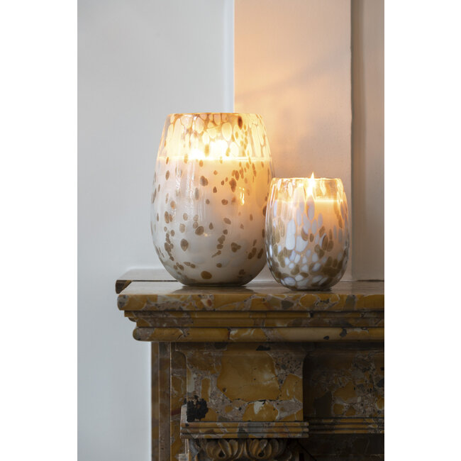 J-Line Geurkaars Mia Wit/Mix Glas Small-90H