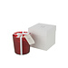J-Line Geurkaars Deluxe Glas Rood Medium-80H