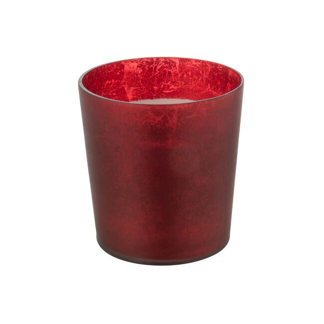 J-Line Geurkaars Deluxe Glas Rood Groot-140H