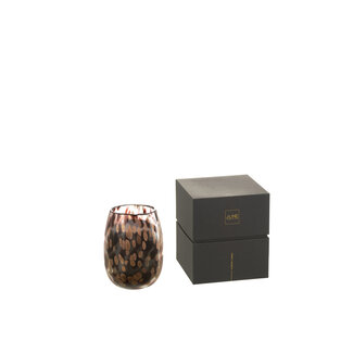 J-Line Geurkaars Mia Zwart/Mix Glas Small-90H