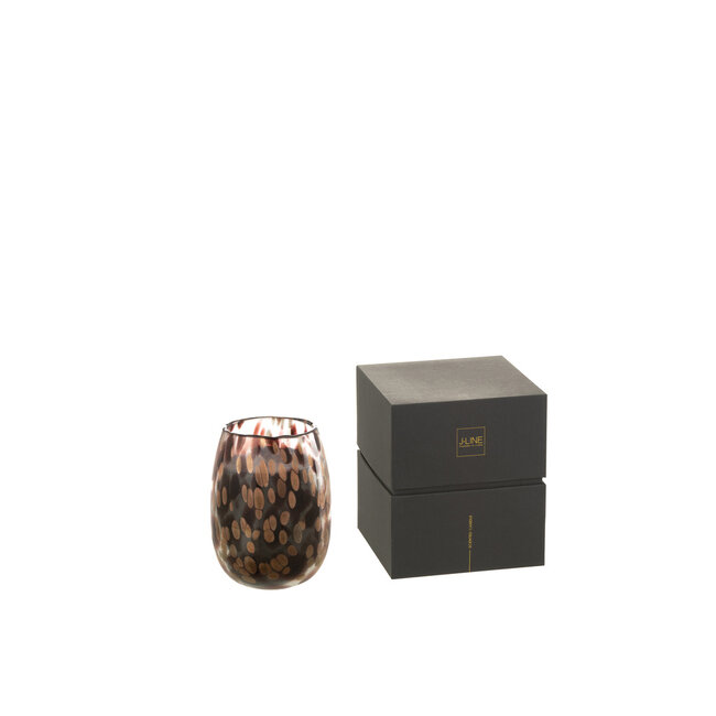 J-Line Geurkaars Mia Zwart/Mix Glas Small-90H
