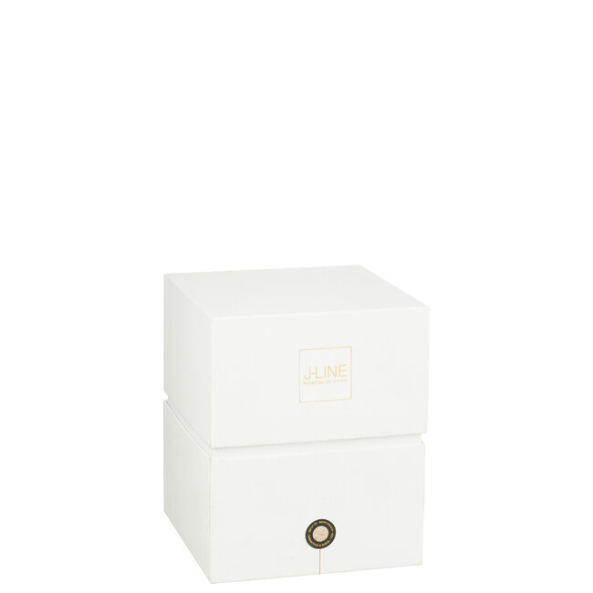 J-Line Geurkaars Mia Wit/Mix Glas Medium-120H