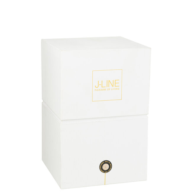 J-Line Geurkaars Mia Wit/Mix Glas Groot-230H