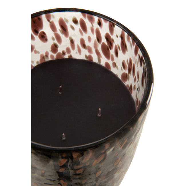 J-Line Geurkaars Mia Zwart/Mix Glas Groot-230H