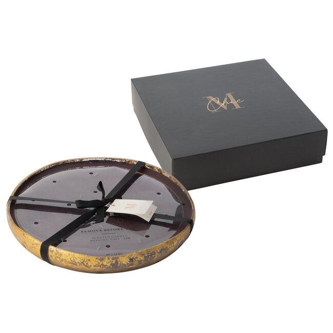 J-Line Geurkaars M-Chic Glas Goud/Zwart Extra Groot -35H