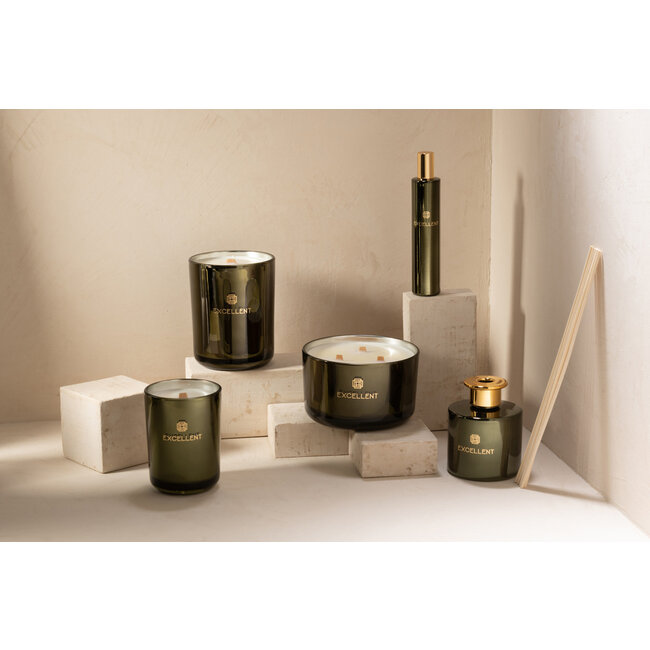 J-Line Geurkaars Excellent Bergamot Hout Groen Medium-80U