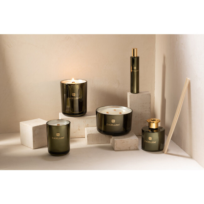 J-Line Geurkaars Excellent Bergamot Hout Groen Medium-80U