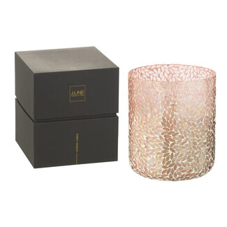 J-Line Geurkaars Tender Rose Wax Roze Extra Groot-150Uren