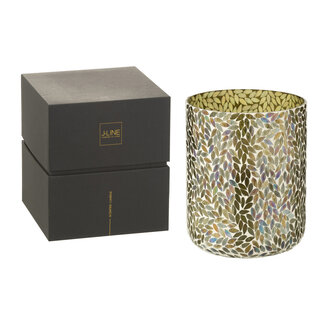 J-Line Geurkaars Tea&amp;Herbs Wax Groen Extra Groot-150Uren