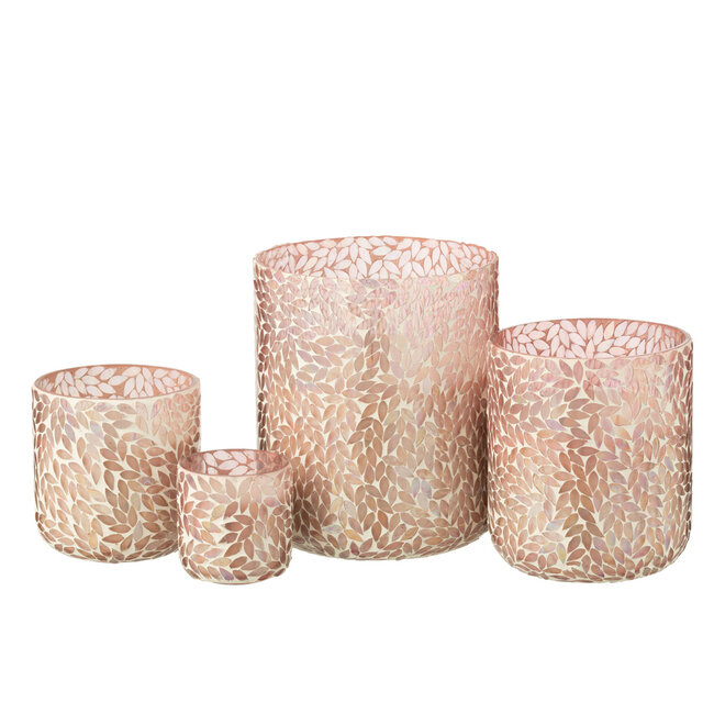 J-Line Geurkaars Tender Rose Wax Roze Extra Groot-150Uren