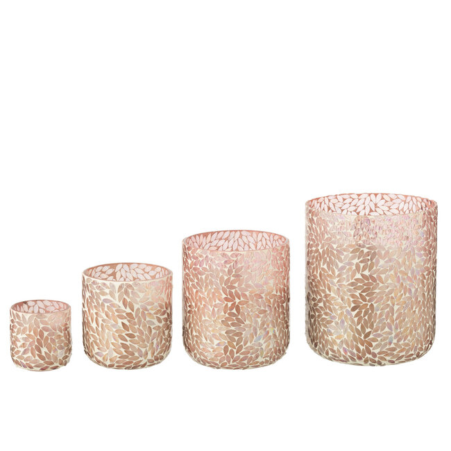 J-Line Geurkaars Tender Rose Wax Roze Extra Groot-150Uren