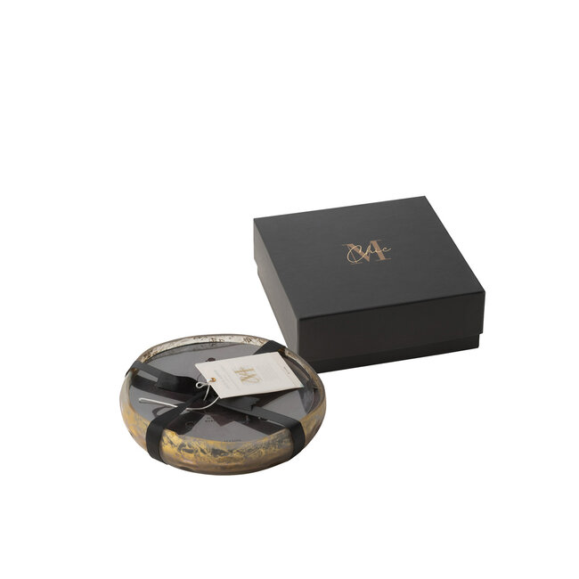 J-Line Geurkaars Livia Glas Goud/Zwart Medium-20H
