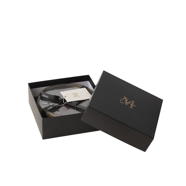 J-Line Geurkaars Livia Glas Goud/Zwart Medium-20H