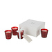 J-Line Box 4 Geurkaars Deluxe Glas Rood-21H