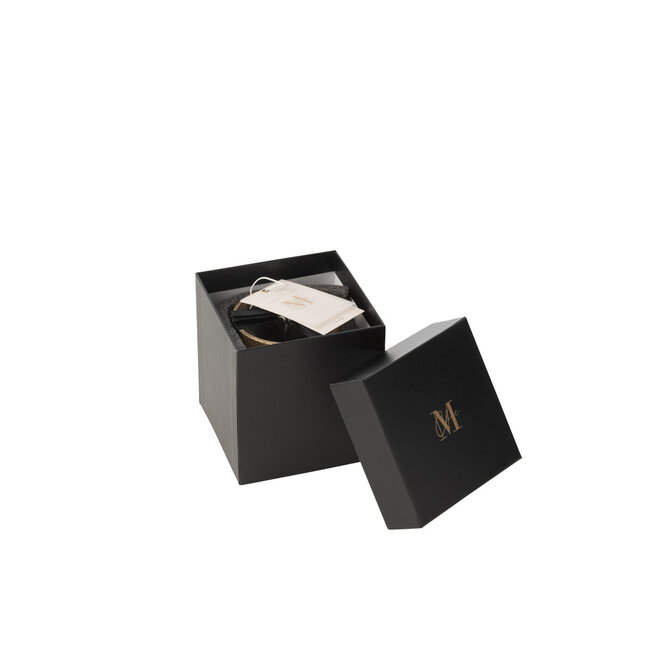 J-Line Geurkaars Deluxe Glas Goud/Zwart Klein-48H