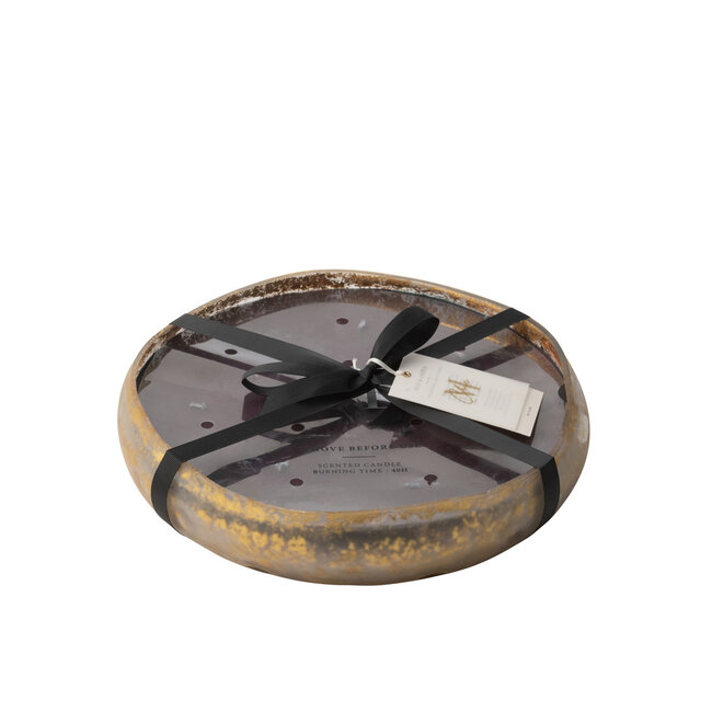 J-Line Geurkaars M-Chic Glas Goud/Zwart Groot-40H