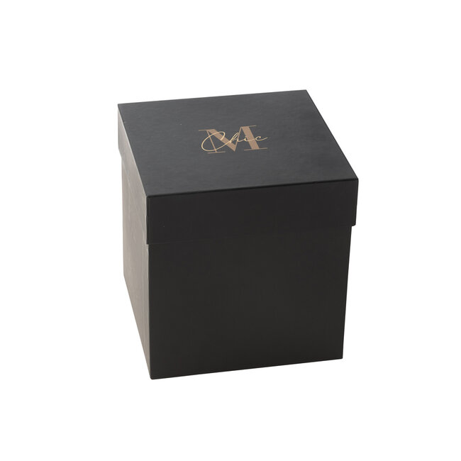 J-Line Geurkaars Deluxe Glas Goud/Zwart Groot-140H