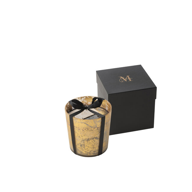 J-Line Geurkaars Deluxe Glas Goud/Zwart Medium-80H