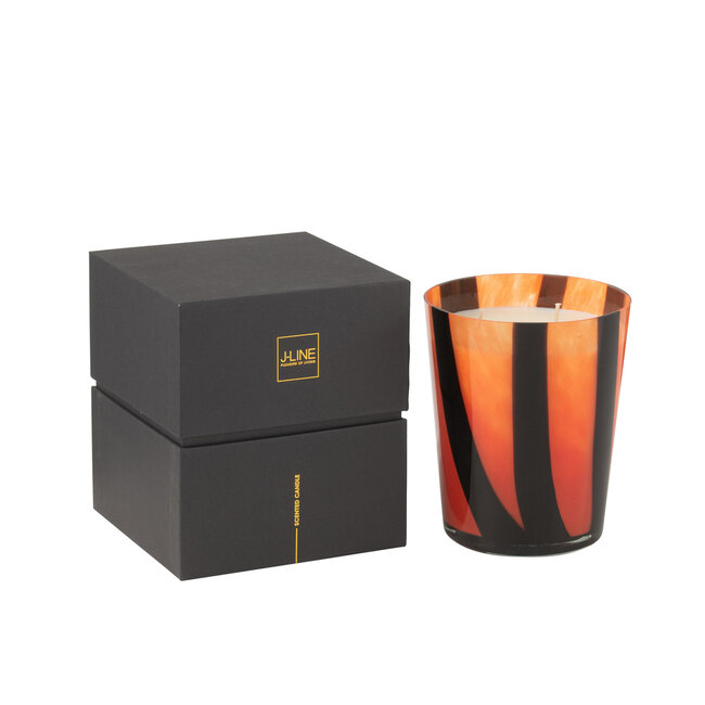 J-Line Geurkaars Noa Lines Orange Medium-68 uur