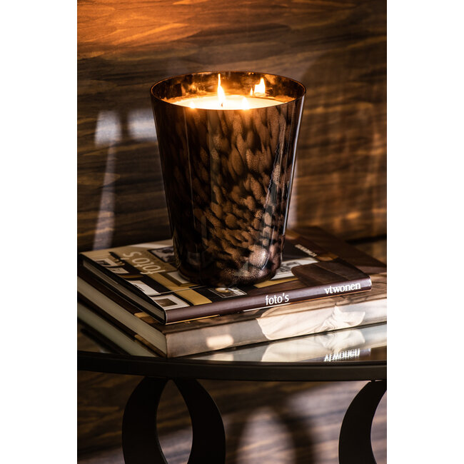 J-Line Geurkaars Noa Sandelhout Zwart/Goud Groot