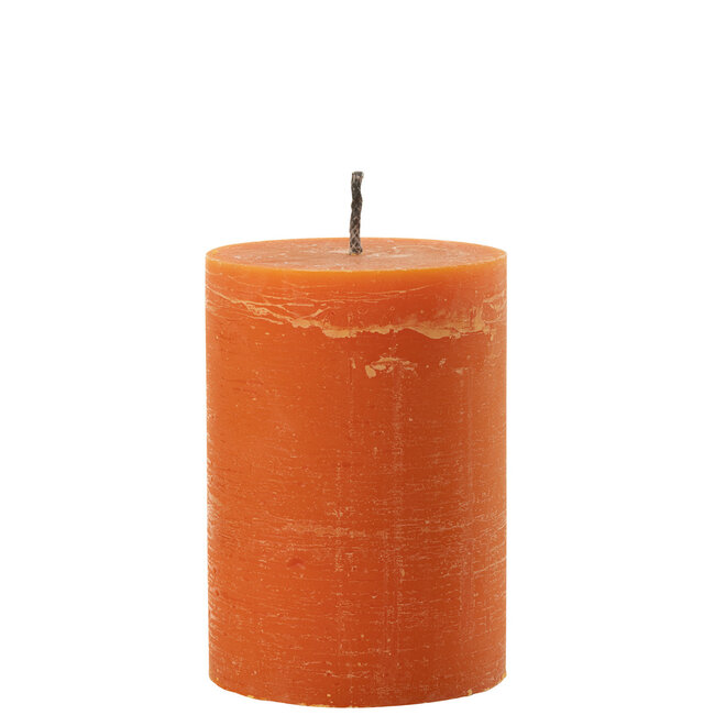 J-Line Buitenkaars Pilaar Paraffine Oranje Medium-95Uur