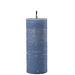 J-Line Buitenkaars Pilaar Paraffine Blauw Groot-45Uur