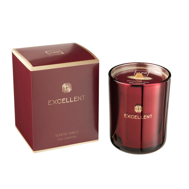 J-Line Geurkaars Excellent Rose Champagne Wijn Rood Medium-80U