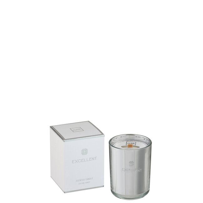 J-Line Geurkaars Excellent Cotton Candy Zilver Klein-50Uren