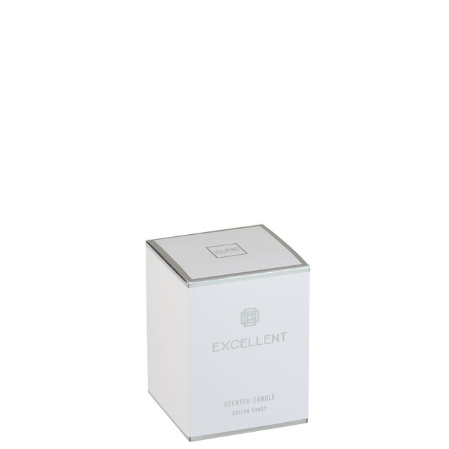 J-Line Geurkaars Excellent Cotton Candy Zilver Klein-50Uren