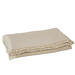 J-Line Plaid Franjes Katoenen Mousseline Donkerbeige