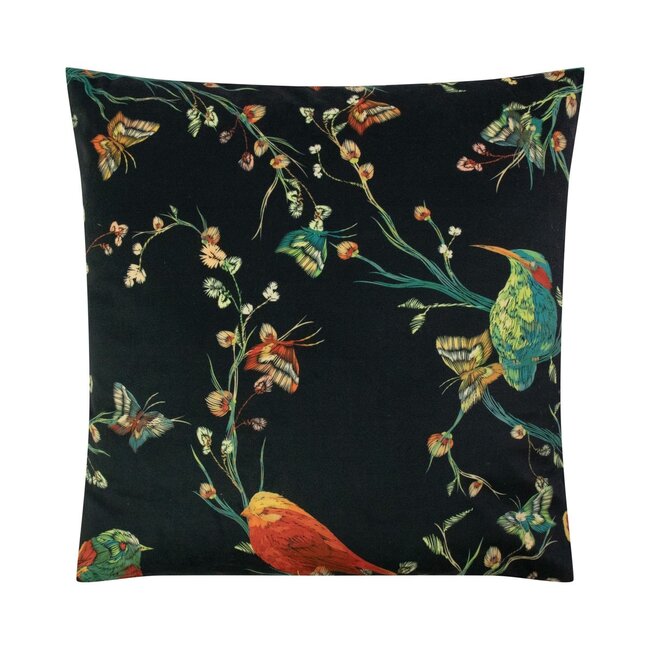 Linen & More Jaylin kussen fotoprint gebroken wit 45x45cm