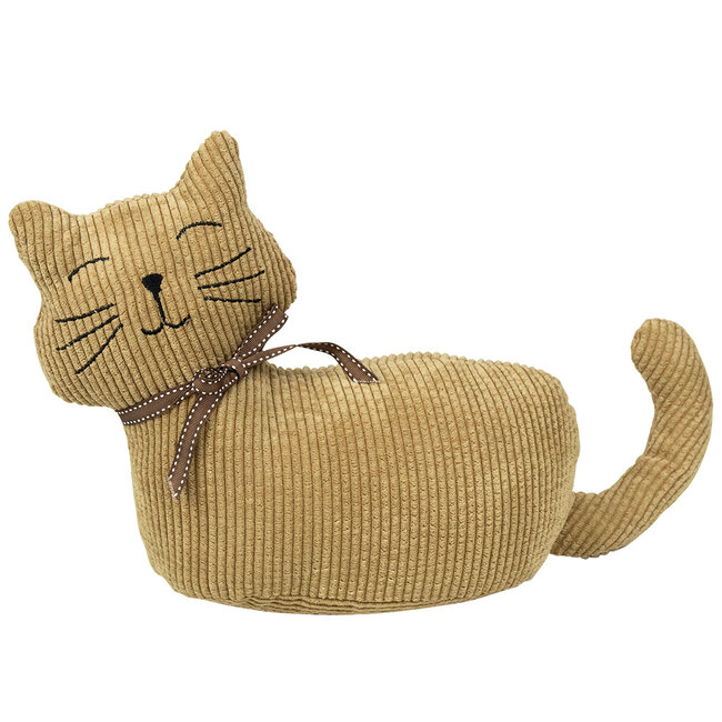 Mars en More Deurstopper kat bruin 33x10x25 cm