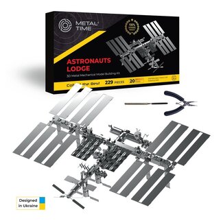 Time for Machine 3D Metalen Bouwpakket, Astronauts Lodge, Metal Time, MT017, 19,8x23,4x22,9cm