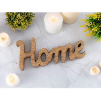 Dream-Living Houten Decoratieve Letters 'Home' – Massief Mangohout