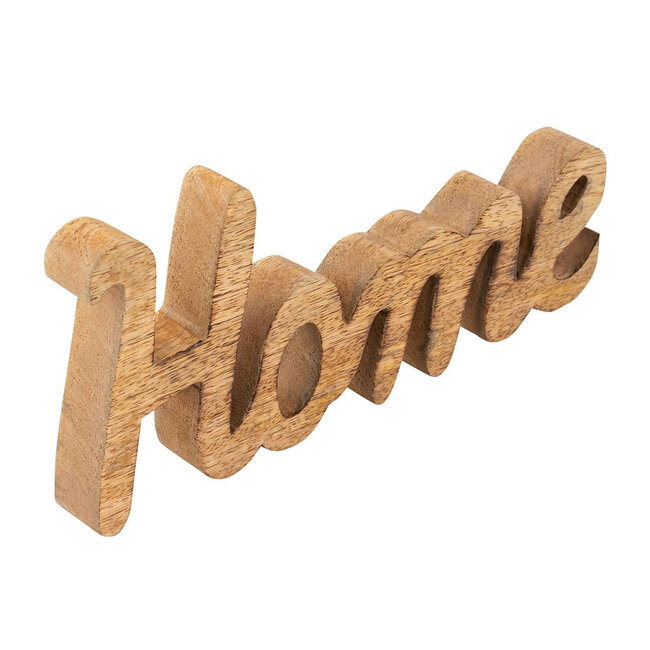 Dream-Living Houten Decoratieve Letters 'Home' – Massief Mangohout