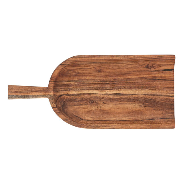Dream-Living Acacia houten schaal schep met handvat 45x20cm