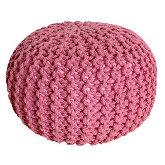 Dream-Living Poef Ø 55cm licht roze voor binnen- buiten- zwembad