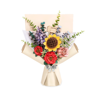 DIY Creations DIY Houten Bloemenboeket/Flower Bouquet, Robotime, TW01H,