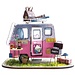 DIY Creations DIY Huisje Happy Camper, Robotime, DGM04, 20x13,5x15cm.