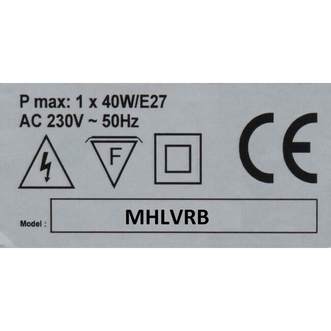 Mars en More koeienhuid lampvoet rond bruin 45cm