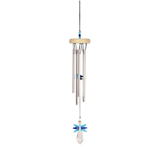 Dream-Garden Windgong Nature's Melody Gem Tunes met Crystal Angel Blue, GTC18ANGBL, totale lengte ca 46 cm