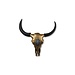 Dream-Living Buffelkop L - 80x80x10 - goud/zwart - metaal.