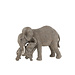 J-Line Olifant Teddybeer Poly Grijs
