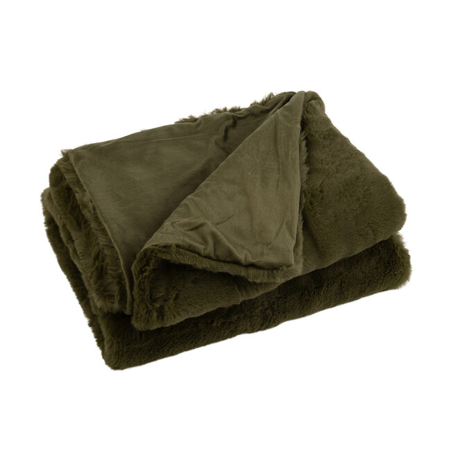 J-Line  Plaid cutie groen 180 x 130 cm